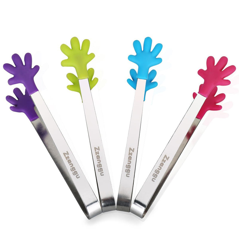 Food Tongs with Anti Slip Silicone Gloves