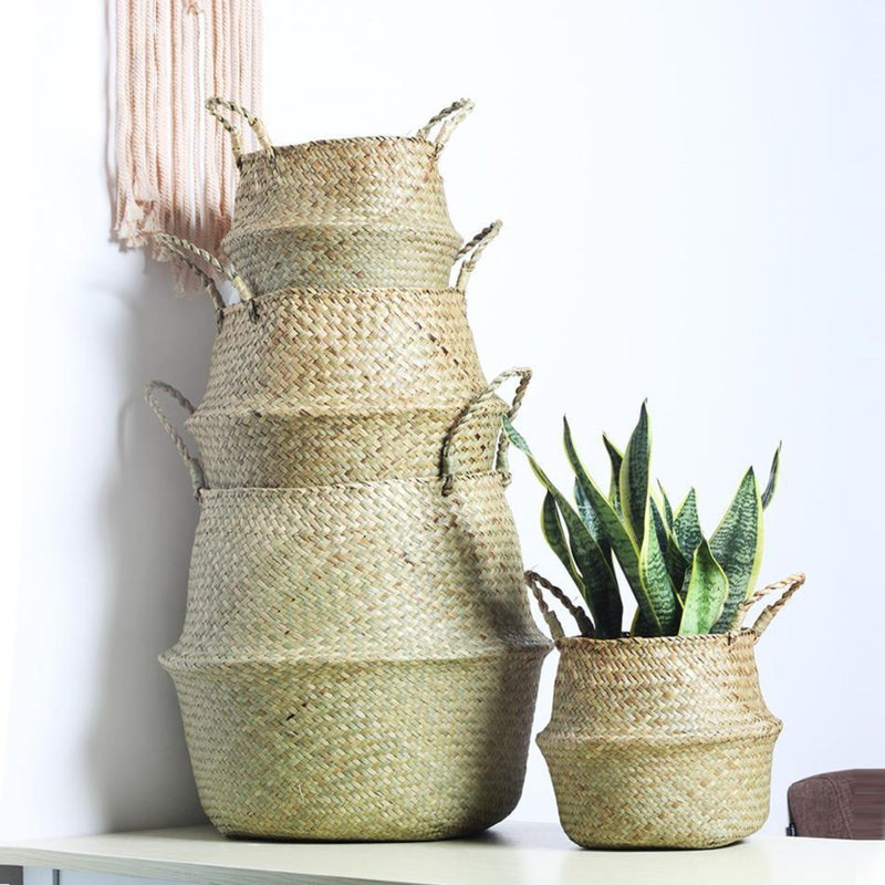 Handle Storage Bellied Basket