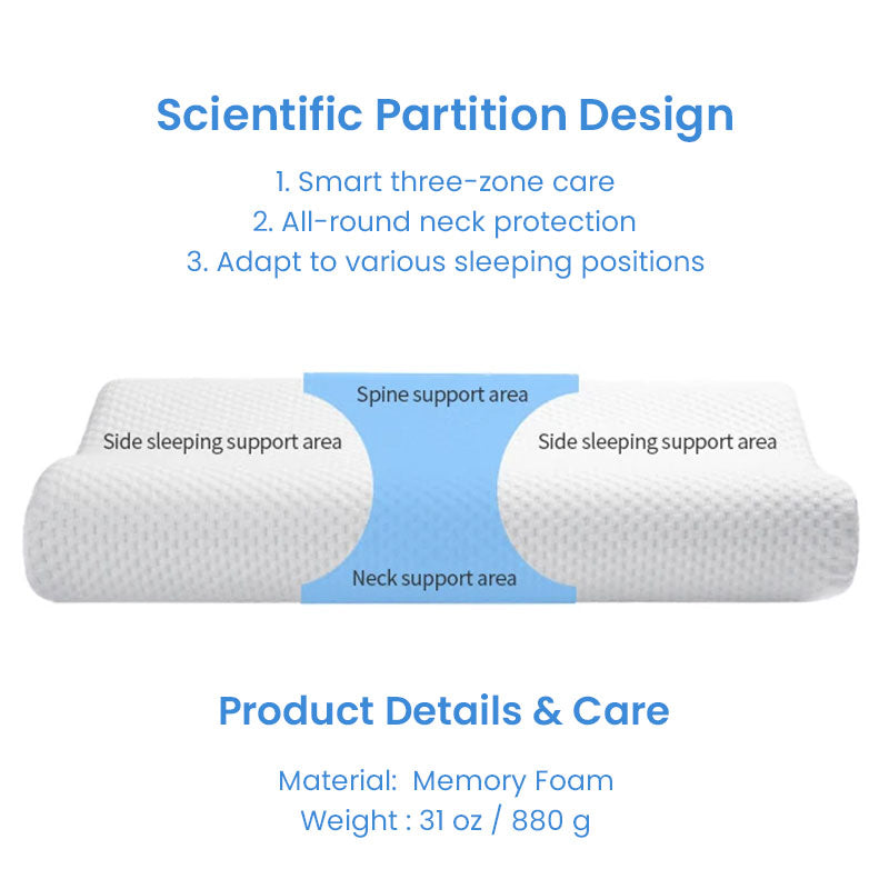 ErgoCerv Anti-Snore Pillow - Relieve Neck Pain & Improve Breathing