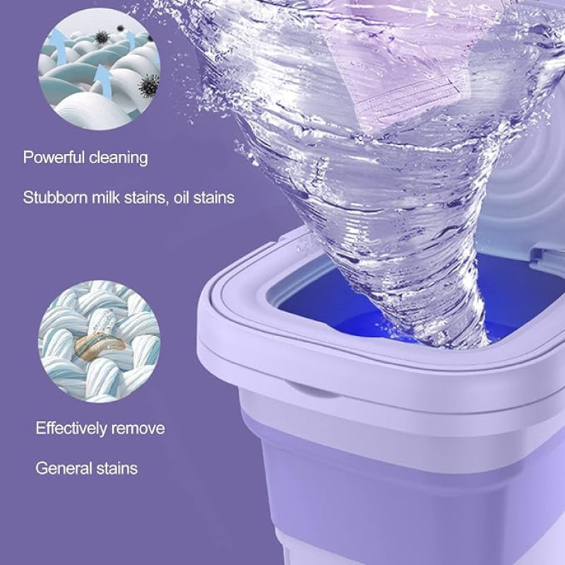 Compact Clean Foldable Washer & Dryer Kit