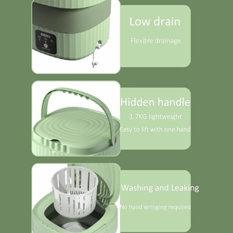 Compact Clean Foldable Washer & Dryer Kit