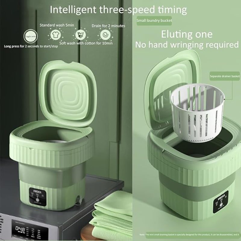 Compact Clean Foldable Washer & Dryer Kit