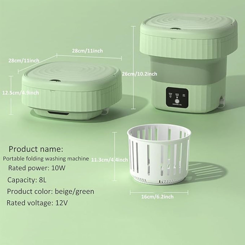 Compact Clean Foldable Washer & Dryer Kit