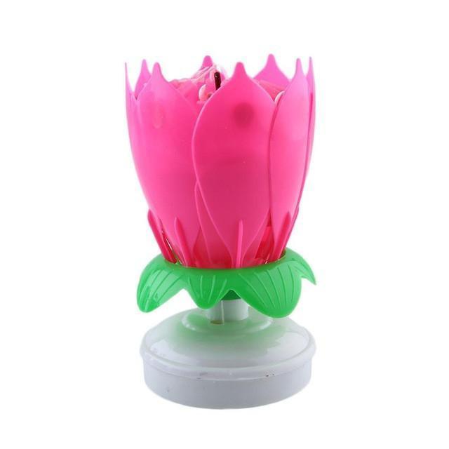 Musical Candle Lotus Flower