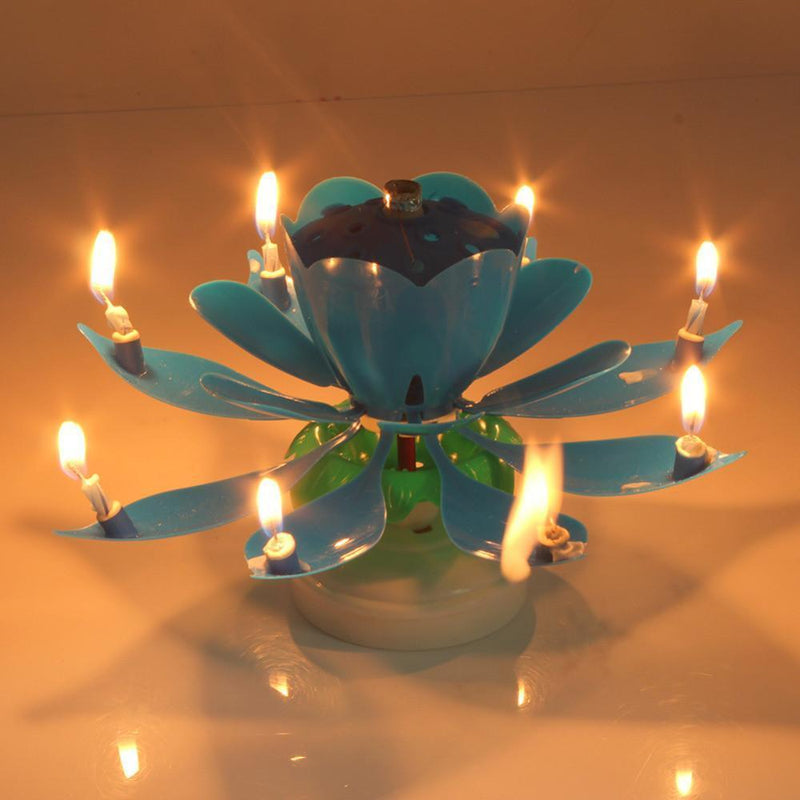 Musical Candle Lotus Flower