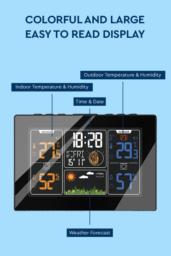 Weather Station Wireless Indoor Outdoor