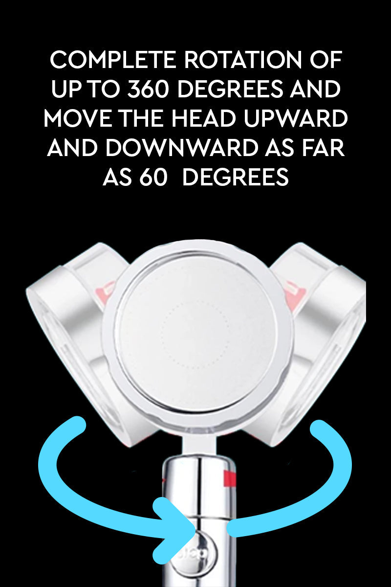 Hand-Held High-Pressure Water-Saving Spray Shower Head