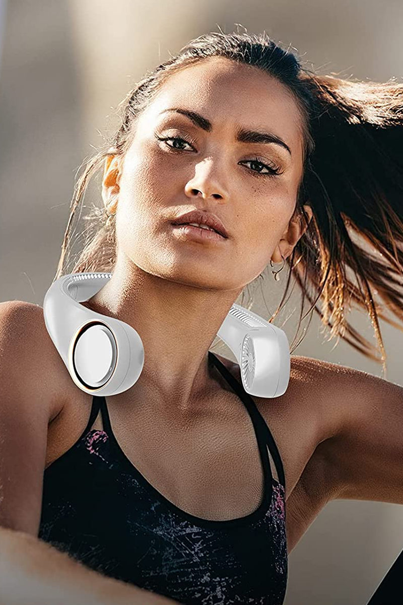 Lightweight Neck Mini-Fan with USB Port