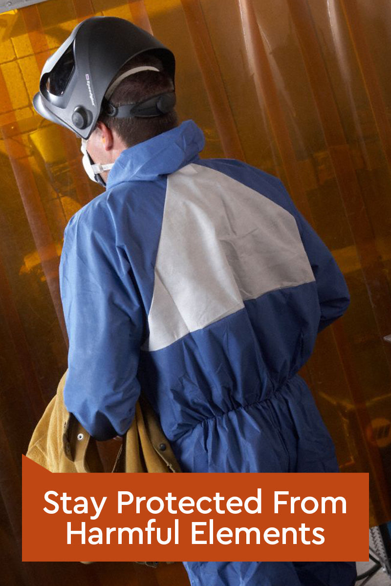 Protective Chemical Hooded Coverall