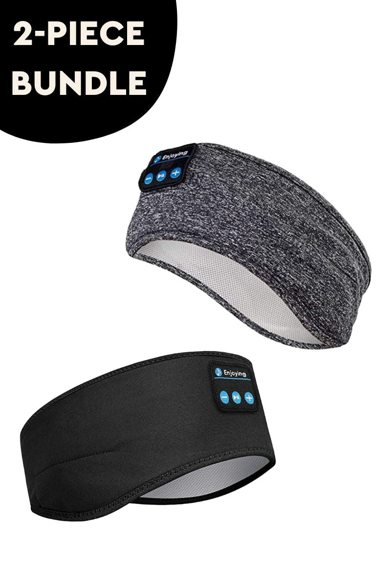 Comfortable Wireless Headband Headphones 2 PIECES ClevHouse