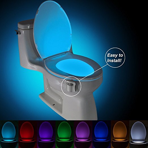 Motion Sensor Toilet Seat LED Light