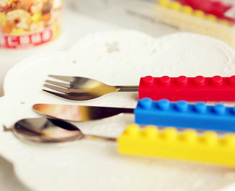 Brick Shape Stackable Cutlery Set
