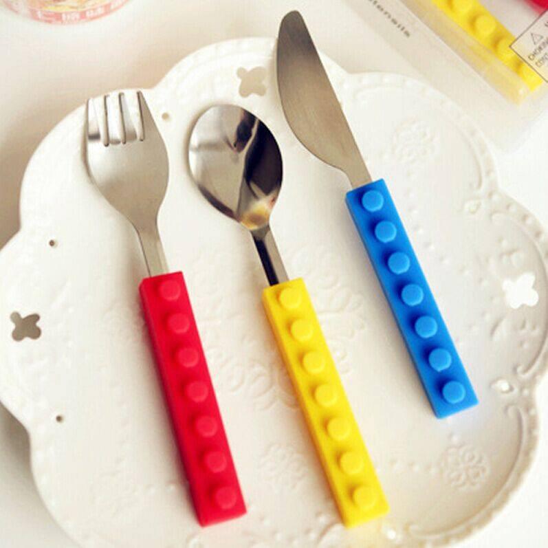 Brick Shape Stackable Cutlery Set