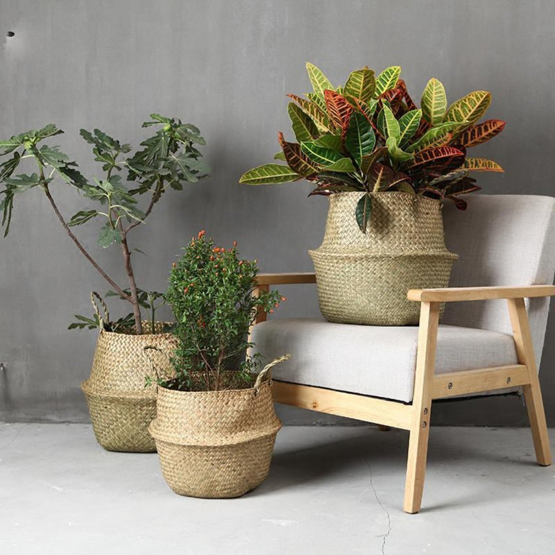 Handle Storage Bellied Basket