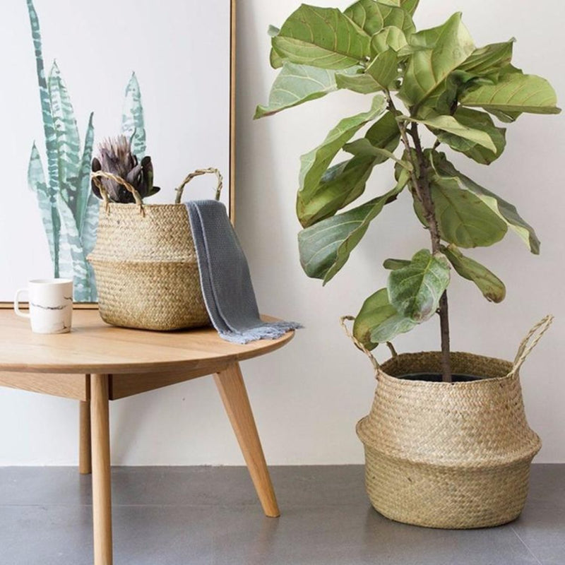 Handle Storage Bellied Basket