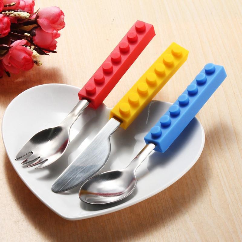 Brick Shape Stackable Cutlery Set