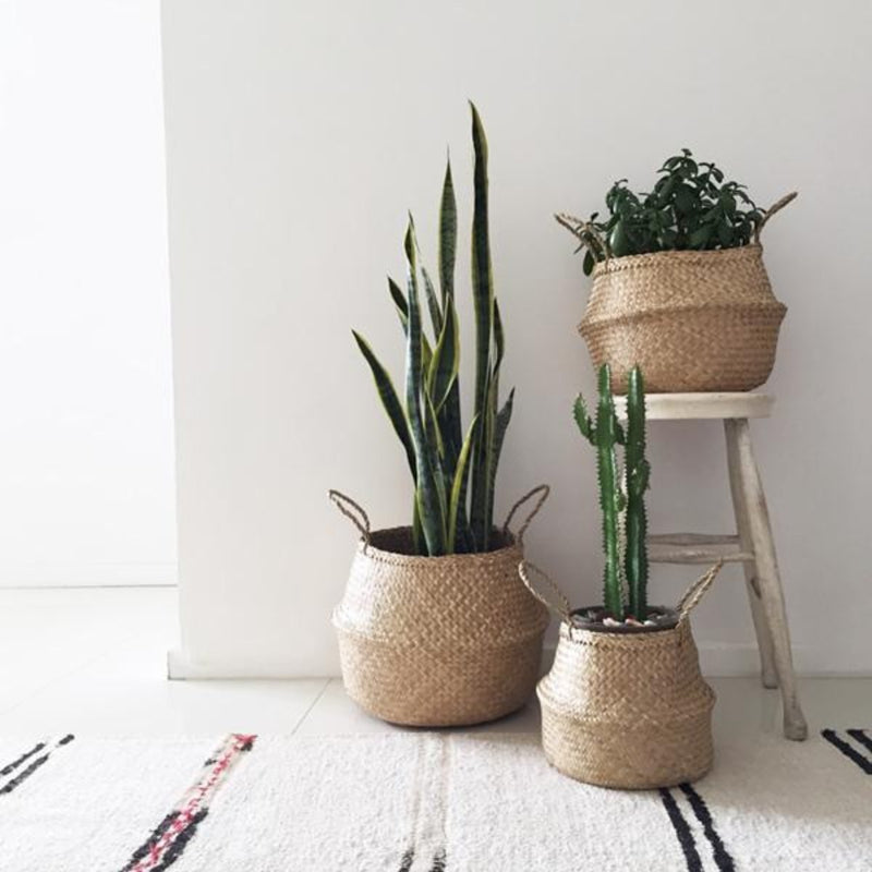 Handle Storage Bellied Basket