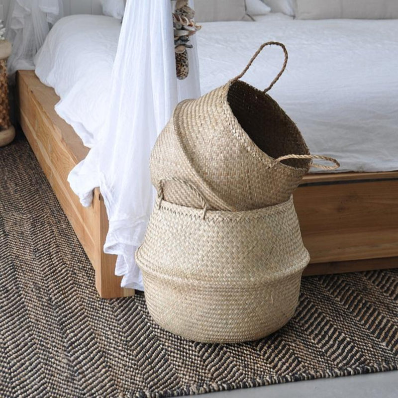 Handle Storage Bellied Basket