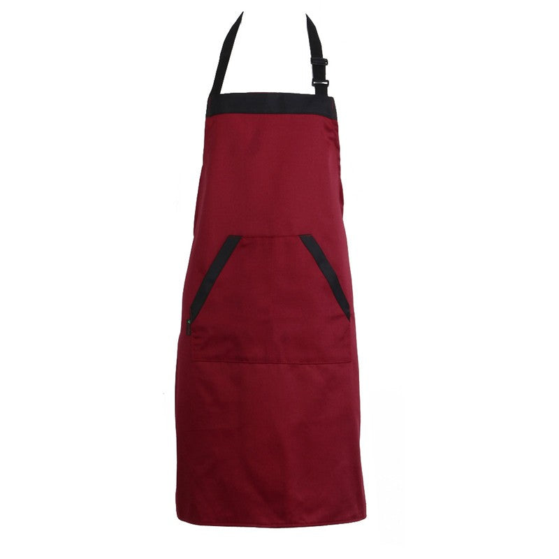 Unisex Halterneck Cooking Apron with 2 Pockets
