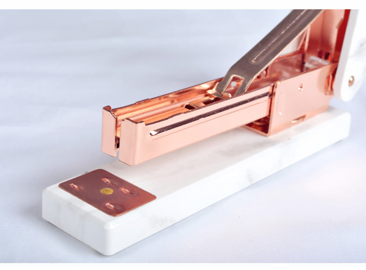 Marble Rose Gold Acrylic Stapler